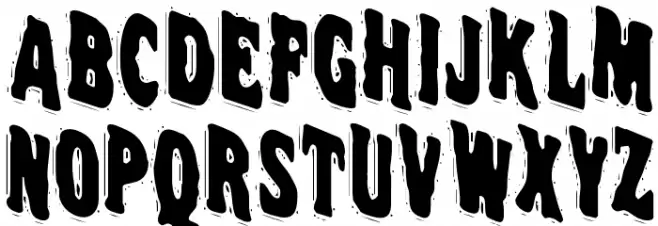 VTC NightOfTheWackedDead Schriftart Groß