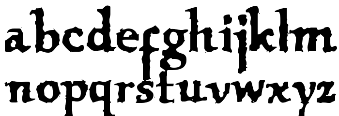 VTC OldAsCrap Regular Font LOWERCASE
