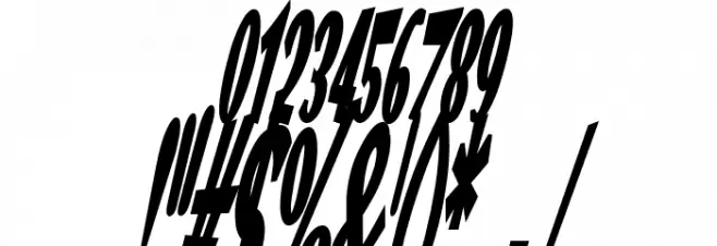 VTC Optika Bold Italic Font OTHER CHARS