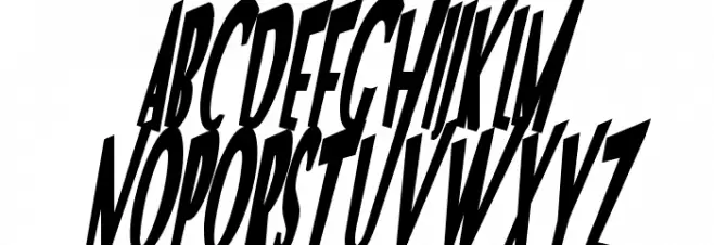 VTC Optika Bold Italic Fonte MAIÚSCULAS