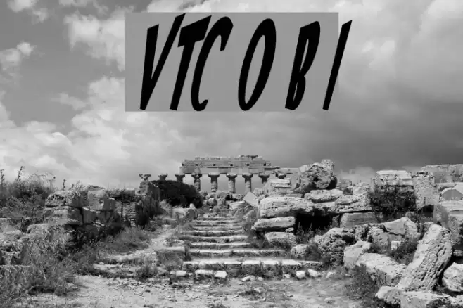 VTC Optika Bold Italic Font examples