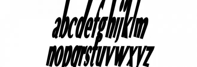 VTC Optika Bold Italic Fuentes MINÚSCULAS