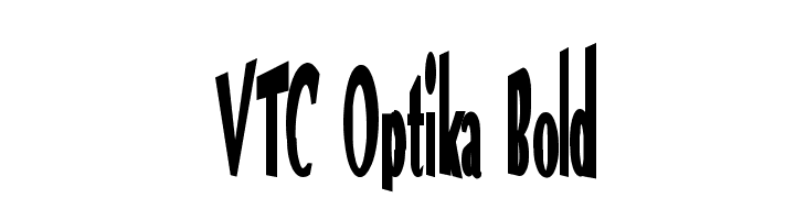 VTC Optika Bold  Frei Schriftart Herunterladen