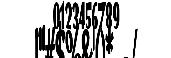 VTC Optika Bold Font OTHER CHARS