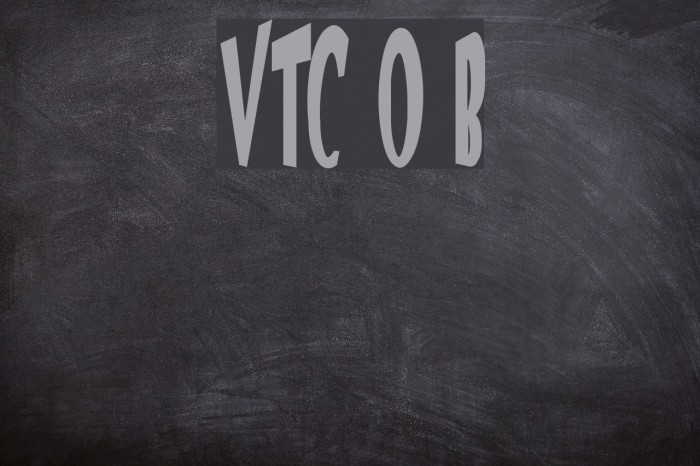 VTC Optika Bold Font examples