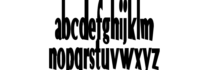 VTC Optika Bold Font LOWERCASE