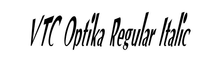 VTC Optika Regular Italic  Fuentes Gratis Descargar