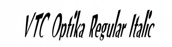 VTC Optika Regular Italic  baixar fontes gratis