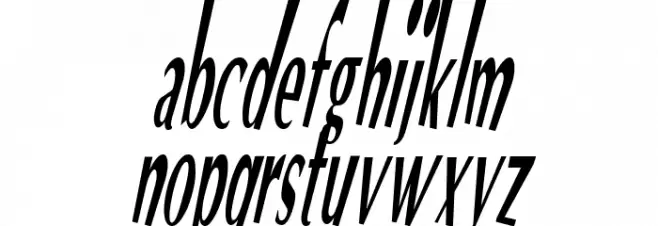 VTC Optika Regular Italic फ़ॉन्ट लोअरकेस