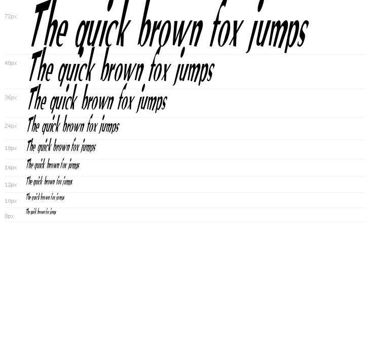 VTC Optika Regular Italic Waterfall