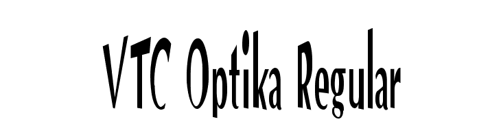 VTC Optika Regular  Free Fonts Download