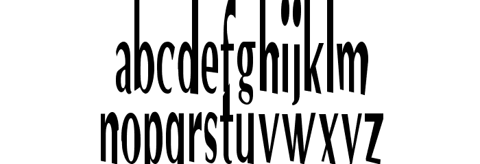 VTC Optika Regular Font LOWERCASE