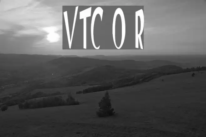 VTC Optika Regular Font examples