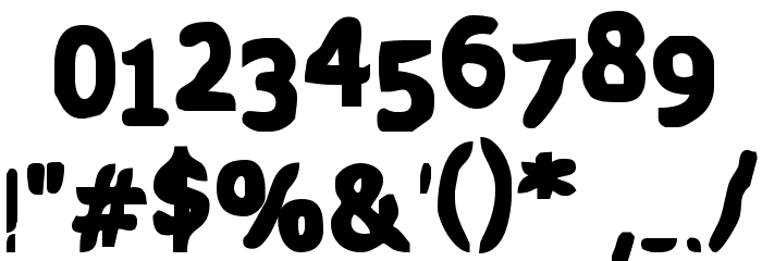 VTC PizzOff Fatty Font OTHER CHARS