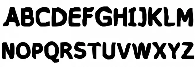 VTC PizzOff Fatty Font UPPERCASE