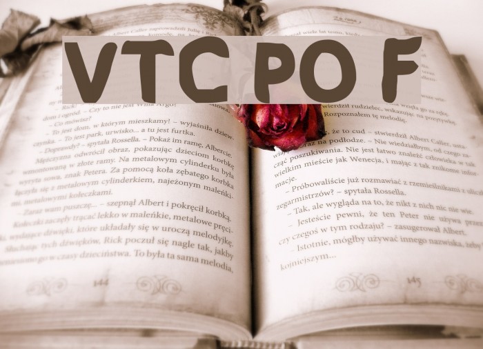 VTC PizzOff Fatty Font examples