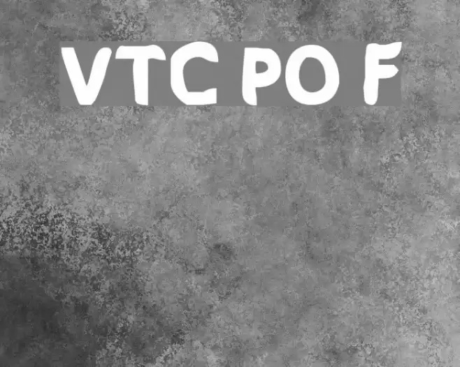 VTC PizzOff Fatty Font examples