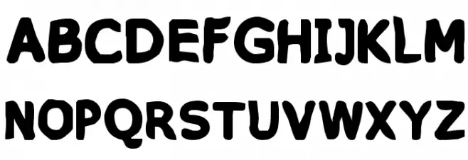 VTC PizzOff Fatty Font LOWERCASE