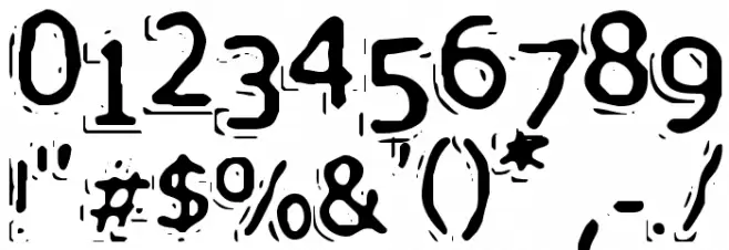 VTC PizzOffWired Regular Font OTHER CHARS