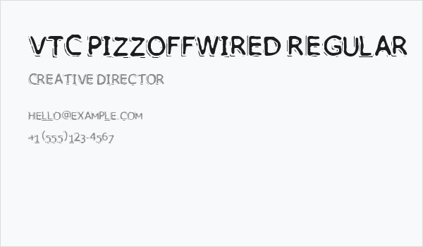 VTC PizzOffWired Regular Business Card