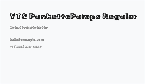 VTC PunkettePumps Regular Business Card