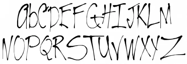 VTC-RoughedUp Thin Schriftart Groß