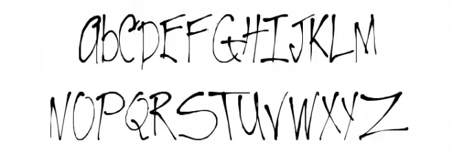 VTC-RoughedUp Thin Schriftart Kleinbuchstaben