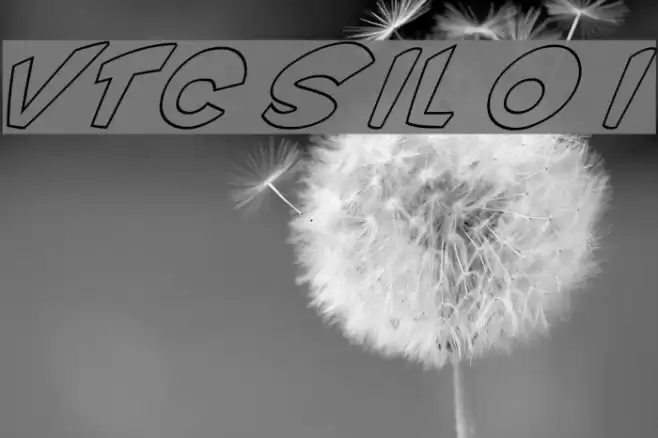 VTC ScreamItLoud Outline Italic Font examples