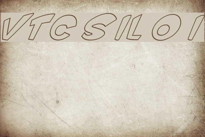VTC ScreamItLoud Outline Italic Font examples