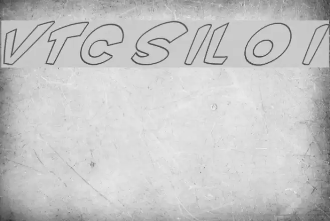 VTC ScreamItLoud Outline Italic Font examples