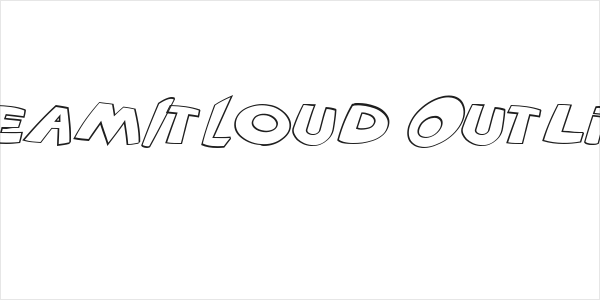 VTC ScreamItLoud Outline Italic Logo