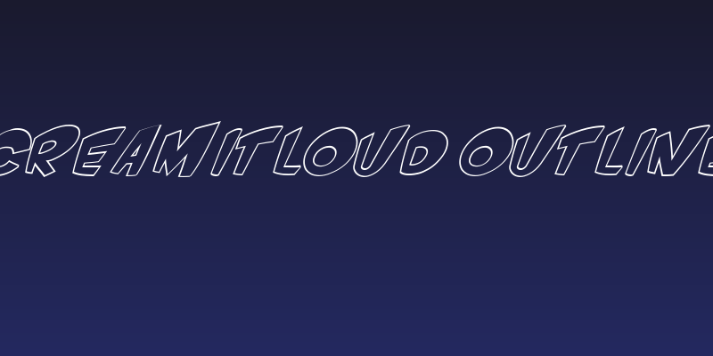 VTC ScreamItLoud Outline Italic Social Header