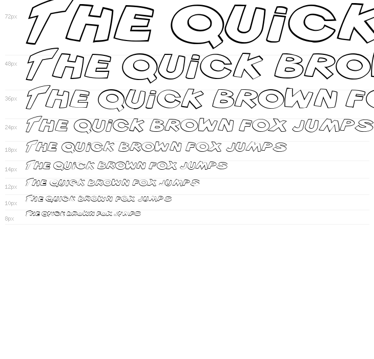 VTC ScreamItLoud Outline Italic Waterfall