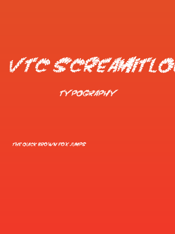 VTC ScreamItLoudSliced Italic Poster