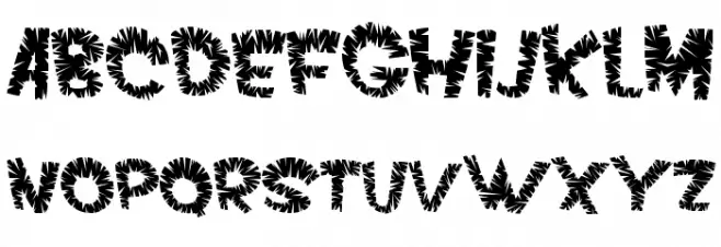 VTC ScreamItLoudSliced Regular Fonte MINÚSCULAS