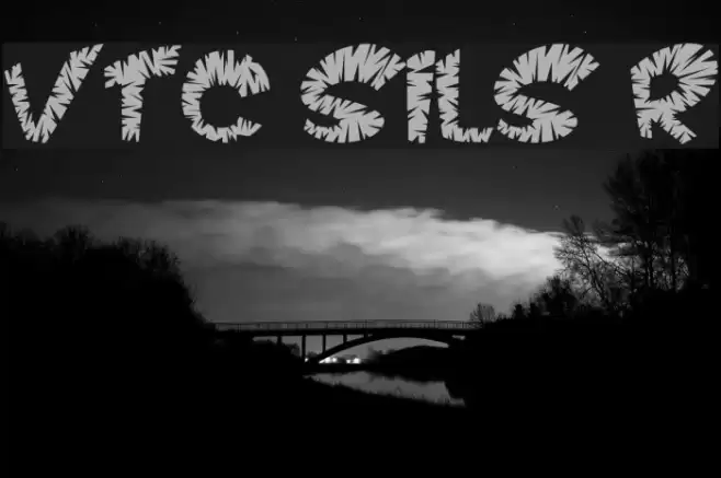 VTC ScreamItLoudSliced Regular Font examples