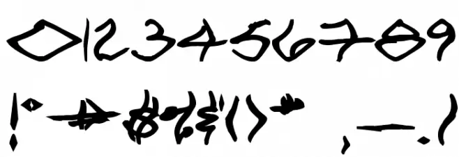 VTC SeeJoBend Bold Font OTHER CHARS