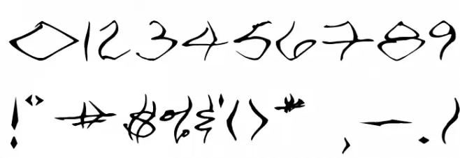 VTC SeeJoBend Regular Шрифта ДРУГИЕ символов