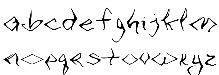 VTC SeeJoBend Regular Font LOWERCASE