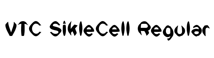 VTC SikleCell Regular Schriftart