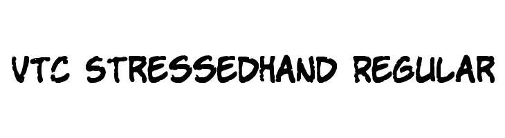 VTC StressedHand Regular Font