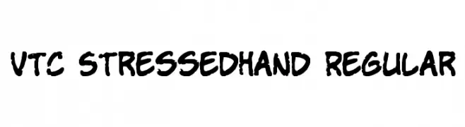VTC StressedHand Regular  baixar fontes gratis