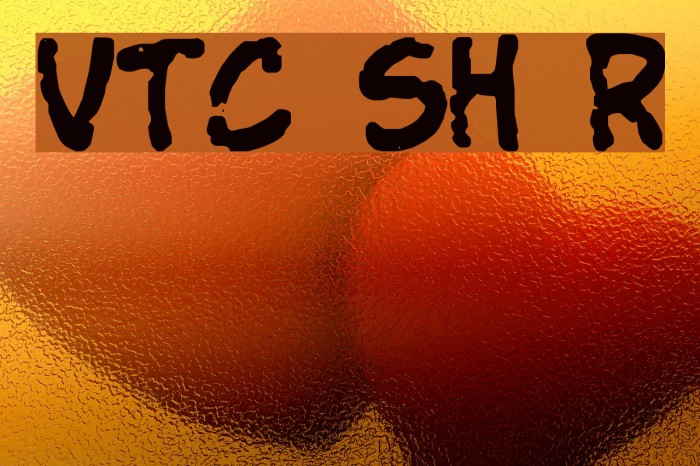 VTC StressedHand Regular Font examples