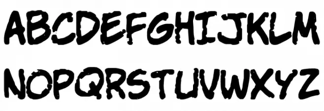 VTC StressedHand(RUS BY LYAJKA) Font UPPERCASE