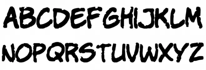 VTC StressedHand(RUS BY LYAJKA) Font LOWERCASE