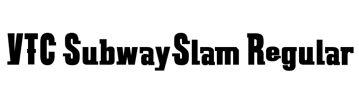 VTC SubwaySlam Regular  font caratteri gratis