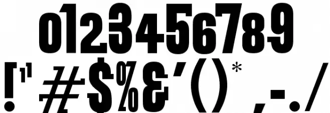 VTC SubwaySlam Regular Font OTHER CHARS