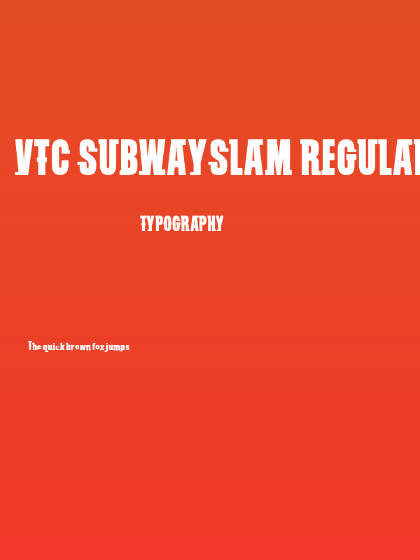 VTC SubwaySlam Regular Poster