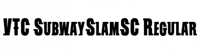 VTC SubwaySlamSC Regular  Frei Schriftart Herunterladen