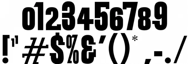 VTC SubwaySlamSC Regular Font OTHER CHARS